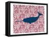 Paisley Whale 2-Kimberly Allen-Framed Stretched Canvas