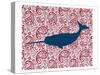 Paisley Whale 2-Kimberly Allen-Stretched Canvas