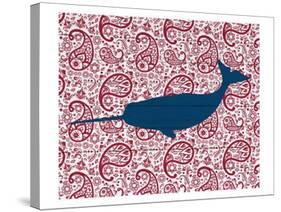 Paisley Whale 2-Kimberly Allen-Stretched Canvas
