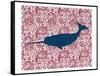 Paisley Whale 2-Kimberly Allen-Framed Stretched Canvas