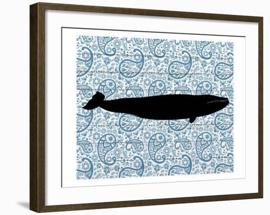 Paisley Whale 3-Kimberly Allen-Framed Art Print