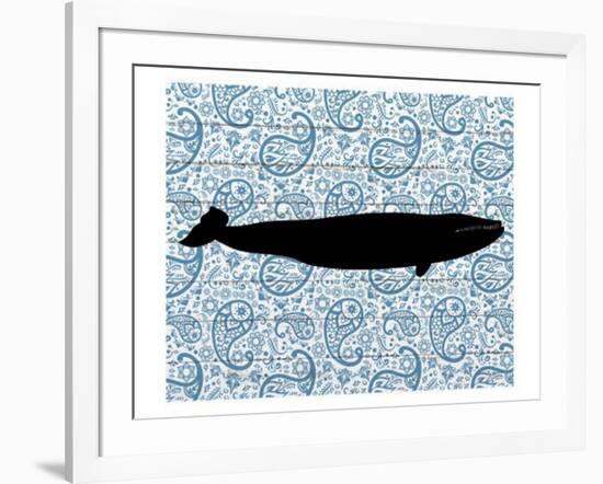 Paisley Whale 3-Kimberly Allen-Framed Art Print