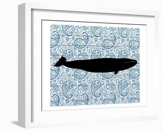 Paisley Whale 3-Kimberly Allen-Framed Art Print