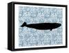 Paisley Whale 3-Kimberly Allen-Framed Stretched Canvas