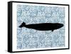 Paisley Whale 3-Kimberly Allen-Framed Stretched Canvas