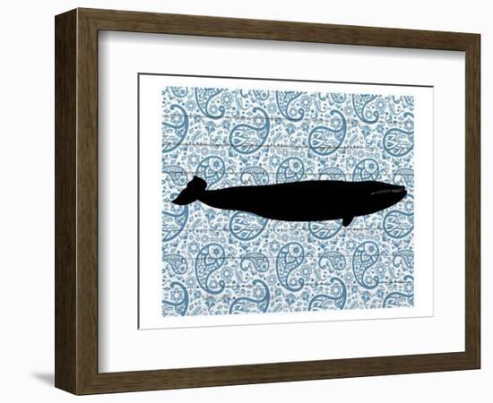 Paisley Whale 3-Kimberly Allen-Framed Art Print