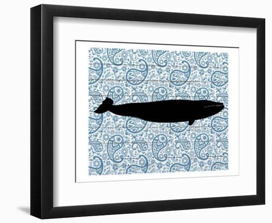 Paisley Whale 3-Kimberly Allen-Framed Art Print