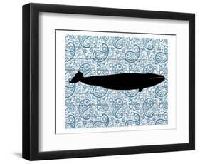 Paisley Whale 3-Kimberly Allen-Framed Art Print