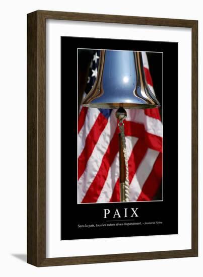 Paix: Citation Et Affiche D'Inspiration Et Motivation-null-Framed Photographic Print