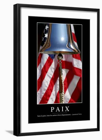 Paix: Citation Et Affiche D'Inspiration Et Motivation-null-Framed Photographic Print