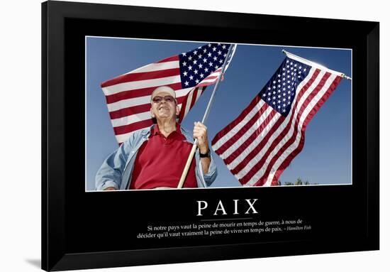 Paix: Citation Et Affiche D'Inspiration Et Motivation-null-Framed Photographic Print