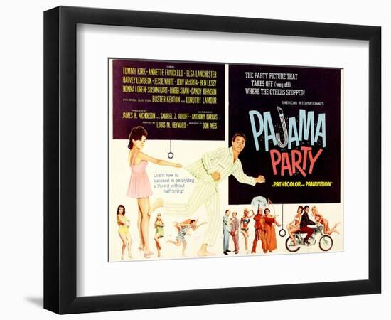 Pajama Party, Annette Funicello, Tommy Kirk, 1964-null-Framed Art Print