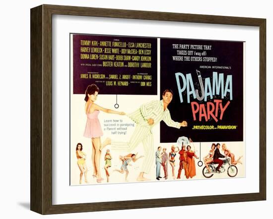 Pajama Party, Annette Funicello, Tommy Kirk, 1964-null-Framed Art Print