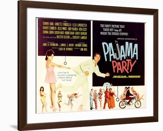 Pajama Party, Annette Funicello, Tommy Kirk, 1964-null-Framed Art Print