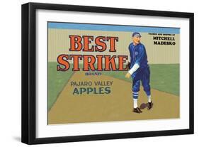 Pajaro Valley Apples: Best Strike Brand-null-Framed Art Print