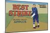 Pajaro Valley Apples: Best Strike Brand-null-Mounted Art Print