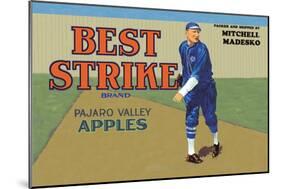 Pajaro Valley Apples: Best Strike Brand-null-Mounted Art Print