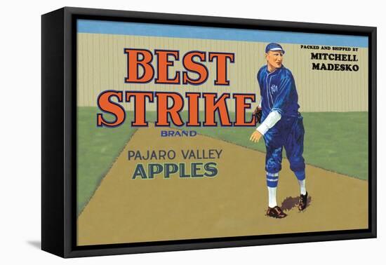 Pajaro Valley Apples: Best Strike Brand-null-Framed Stretched Canvas