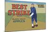 Pajaro Valley Apples: Best Strike Brand-null-Mounted Art Print