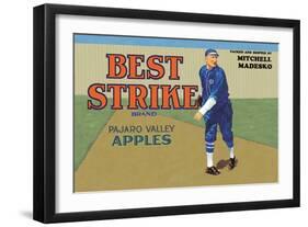 Pajaro Valley Apples: Best Strike Brand-null-Framed Art Print
