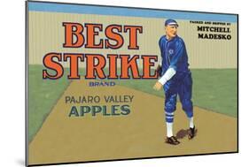 Pajaro Valley Apples: Best Strike Brand-null-Mounted Art Print