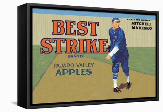 Pajaro Valley Apples: Best Strike Brand-null-Framed Stretched Canvas