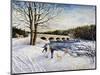 Pakenham Bridge Winter-Kevin Dodds-Mounted Giclee Print