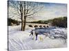 Pakenham Bridge Winter-Kevin Dodds-Stretched Canvas