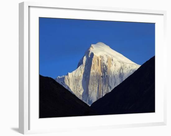 Pakistan, Gilgit-Baltistan, Hunza Valley, Karimabad, Golden Peak, also known as Spantik, Seen at Su-Nick Ledger-Framed Photographic Print