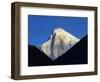 Pakistan, Gilgit-Baltistan, Hunza Valley, Karimabad, Golden Peak, also known as Spantik, Seen at Su-Nick Ledger-Framed Photographic Print