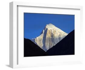 Pakistan, Gilgit-Baltistan, Hunza Valley, Karimabad, Golden Peak, also known as Spantik, Seen at Su-Nick Ledger-Framed Photographic Print