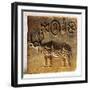 Pakistan, Mohenjo-Daro, Steatite Seal Depicting an Indian Rhinoceros-null-Framed Giclee Print