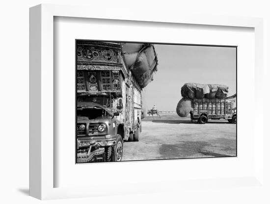 Pakistan, Truck on the Baluchistan Road-Bruno Morandi-Framed Photographic Print