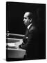 Pakistani Delegate Zulfikar Ali Khan Bhutto Speaking at the Un General Assembly-null-Stretched Canvas