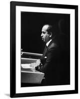 Pakistani Delegate Zulfikar Ali Khan Bhutto Speaking at the Un General Assembly-null-Framed Photographic Print