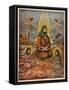 Pakistani Folk Print-null-Framed Stretched Canvas