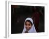 Pakistani Girl Waits for Her Mother to Get Rice During a Donated Food Distribution at the Beri Iman-null-Framed Photographic Print