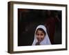 Pakistani Girl Waits for Her Mother to Get Rice During a Donated Food Distribution at the Beri Iman-null-Framed Photographic Print