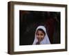 Pakistani Girl Waits for Her Mother to Get Rice During a Donated Food Distribution at the Beri Iman-null-Framed Photographic Print