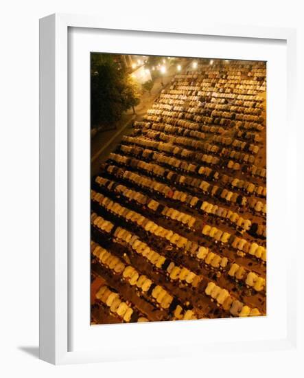 Pakistani Muslims Perform a Prayer Called "Tarawih"-null-Framed Photographic Print