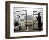 Pakistani Rangers Open the International Gate Between India-Pakistan-null-Framed Photographic Print