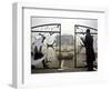 Pakistani Rangers Open the International Gate Between India-Pakistan-null-Framed Photographic Print