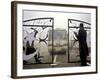 Pakistani Rangers Open the International Gate Between India-Pakistan-null-Framed Photographic Print