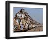 Pakistani Sunni Muslims Return Back to their Homes after Attending an Annual Religious Congregation-null-Framed Photographic Print