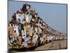 Pakistani Sunni Muslims Return Back to their Homes after Attending an Annual Religious Congregation-null-Mounted Photographic Print