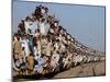 Pakistani Sunni Muslims Return Back to their Homes after Attending an Annual Religious Congregation-null-Mounted Photographic Print