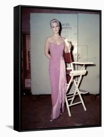 PAL JOEY, 1957 directed by GEORGE SIDNEY On the set, Kim Novak (photo)-null-Framed Stretched Canvas