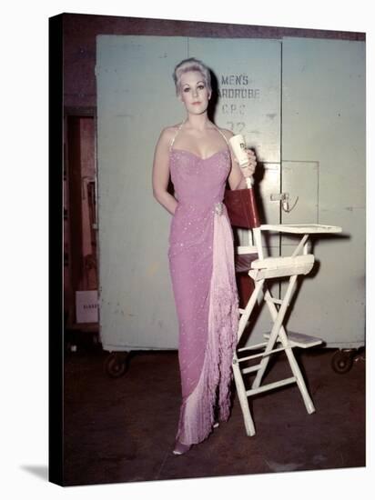 PAL JOEY, 1957 directed by GEORGE SIDNEY On the set, Kim Novak (photo)-null-Stretched Canvas