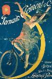 Vintage French Poster of a Goddess with a Bicycle, C.1898-Pal-Stretched Canvas