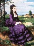 Lady in Violet, 1874-Pal Szinyei Merse-Framed Stretched Canvas